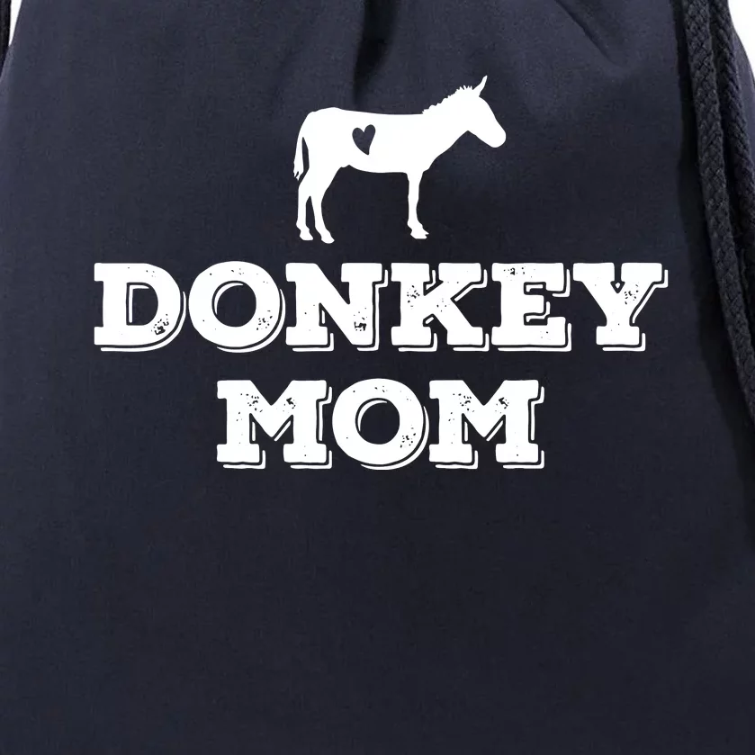 Donkey Mom Donkey Gifts For Donkey Lovers Donkey Outfit Drawstring Bag