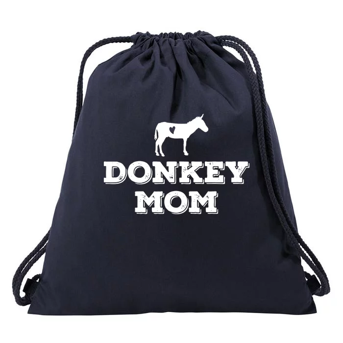 Donkey Mom Donkey Gifts For Donkey Lovers Donkey Outfit Drawstring Bag