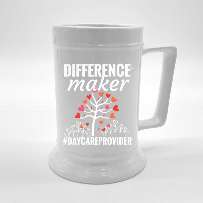 Difference Maker Daycare Care Worker Appreciation Gift Front & Back Beer Stein