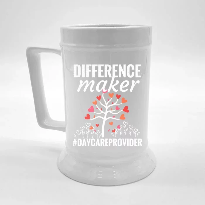 Difference Maker Daycare Care Worker Appreciation Gift Front & Back Beer Stein