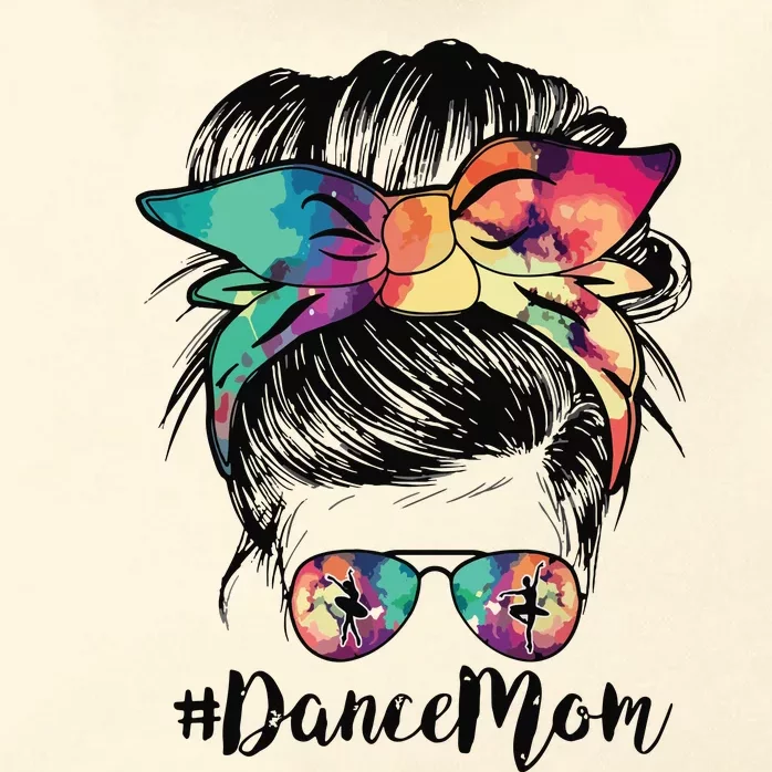 Dance Mom Dancing Mommy Messy Bun Mom Mama Mothers Day Zip Tote Bag