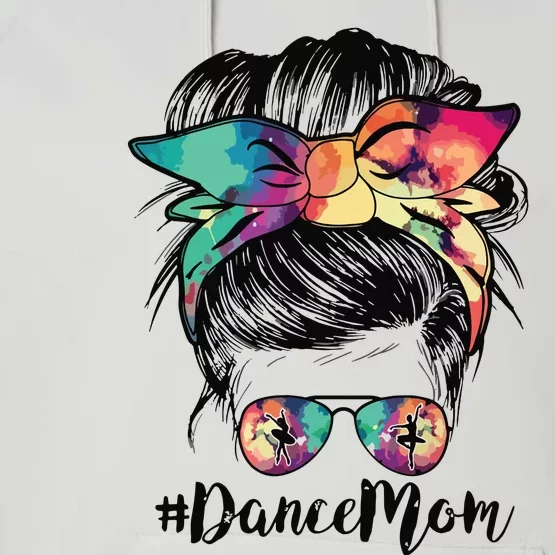 Dance Mom Dancing Mommy Messy Bun Mom Mama Mothers Day Performance Fleece Hoodie