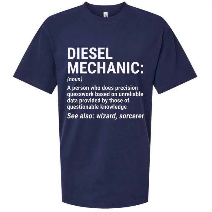 Diesel Mechanic Definition Funny Mechanic Tee Gift Sueded Cloud Jersey T-Shirt