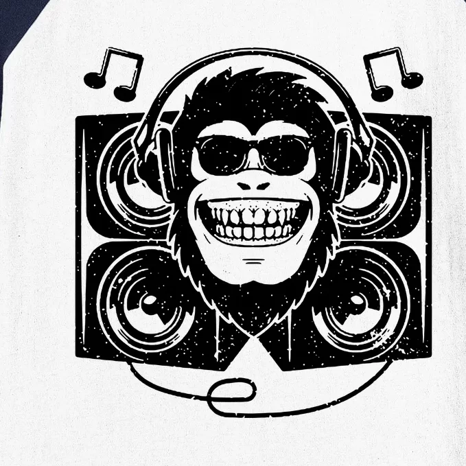 Dj Monkey Baseball Sleeve Shirt