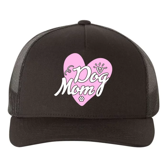 Dog Mom Yupoong Adult 5-Panel Trucker Hat