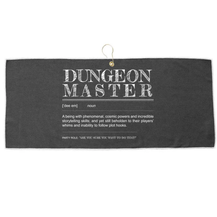 Dungeon Master Definition Large Microfiber Waffle Golf Towel