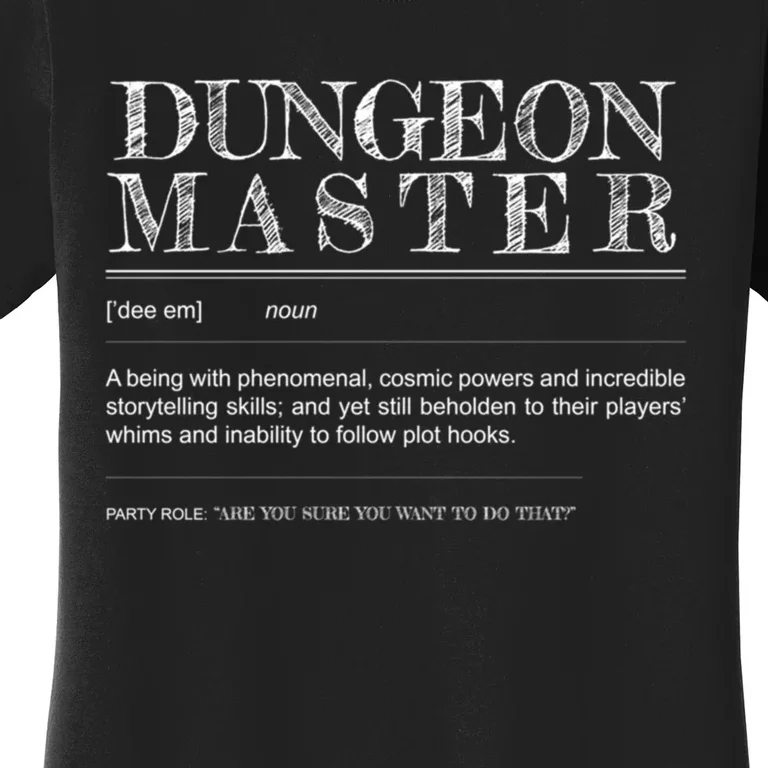 Dungeon Master Definition Women's T-Shirt