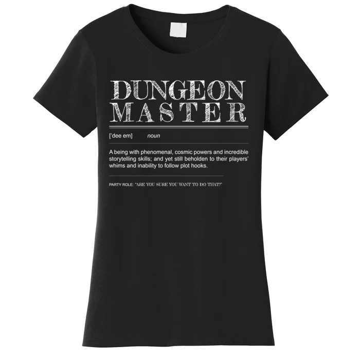 Dungeon Master Definition Women's T-Shirt