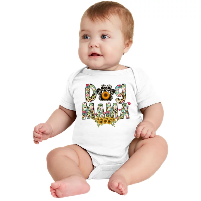 Dog Mama Baby Bodysuit