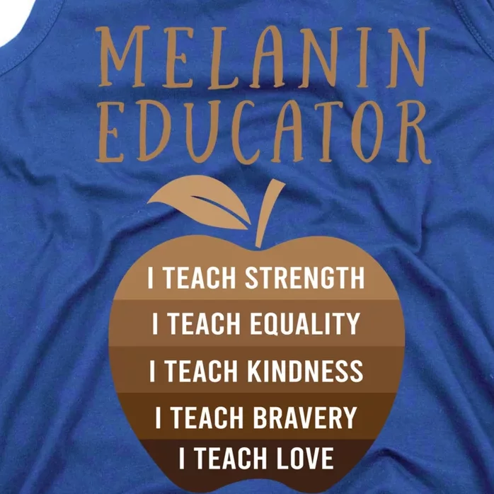 Dope Melanin Educator Clothing African American Teacher Gift Tank Top