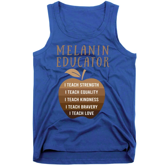 Dope Melanin Educator Clothing African American Teacher Gift Tank Top