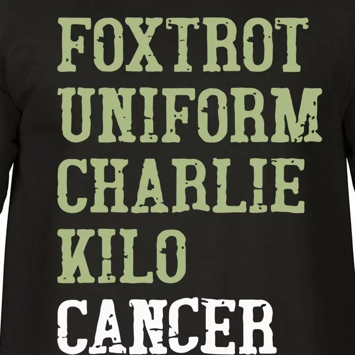 Dave Mustaine Foxtrot Uniform Charlie Kilo Cancer Comfort Colors T-Shirt