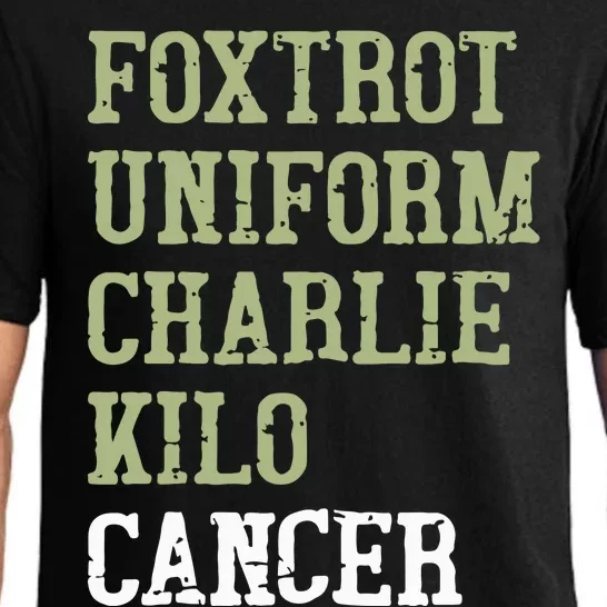 Dave Mustaine Foxtrot Uniform Charlie Kilo Cancer Pajama Set