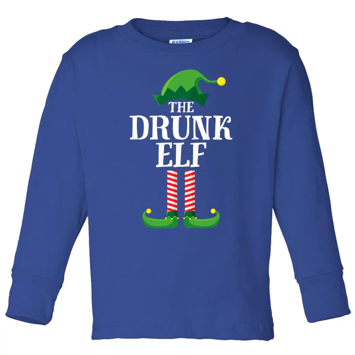 Drunk Matching Family Group Christmas Party Gift Toddler Long Sleeve Shirt