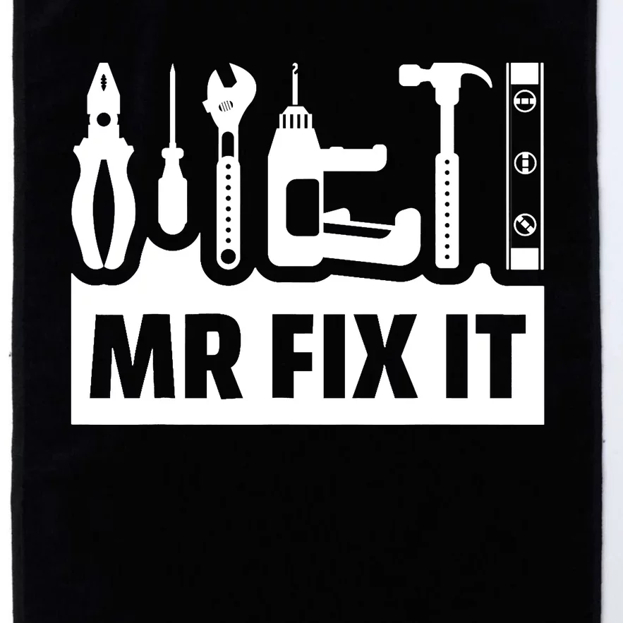 Dad Mr Fix It Funny Fathers Day For Father Of A Son Daddy Platinum Collection Golf Towel