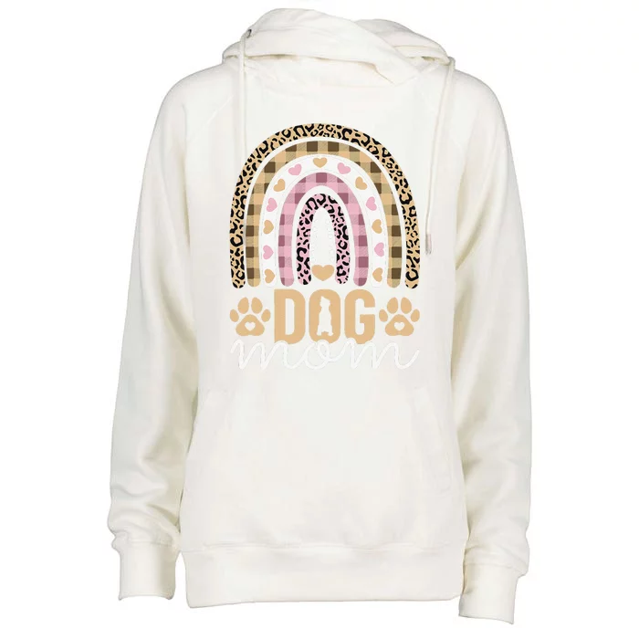 Dog Mom Funny Dog Lovers Themed Owner Mothers Day Dog Mama Womens Funnel Neck Pullover Hood