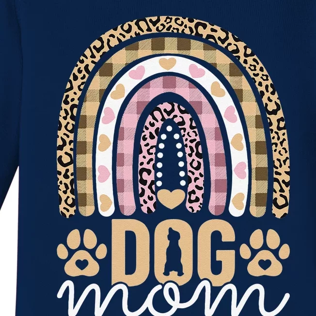 Dog Mom Funny Dog Lovers Themed Owner Mothers Day Dog Mama Baby Long Sleeve Bodysuit