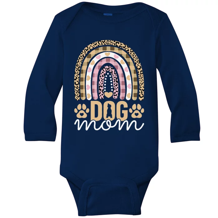 Dog Mom Funny Dog Lovers Themed Owner Mothers Day Dog Mama Baby Long Sleeve Bodysuit