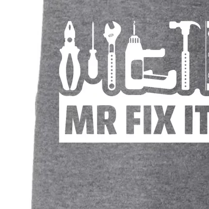 Dad Mr Fix It Funny Fathers Day For Father Of A Son Daddy Doggie 3-End Fleece Hoodie