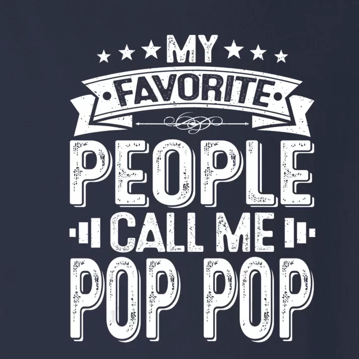 Distressed My Favorite People Call Me Pop Pop Retro Toddler Long Sleeve Shirt