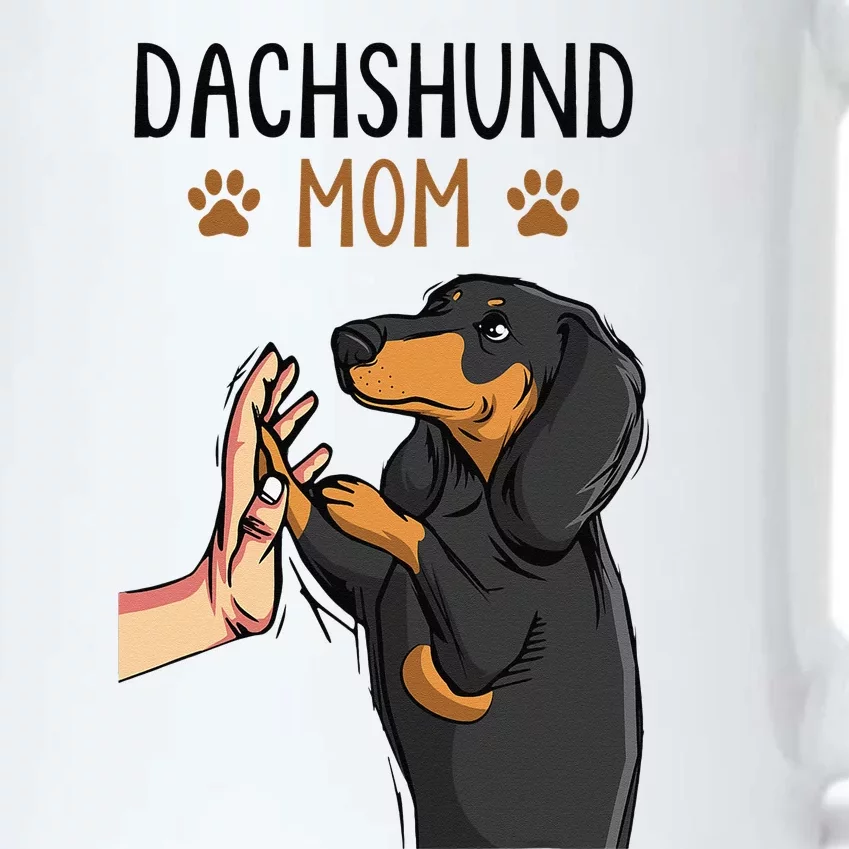 Dachshund Mom Funny Weenie Mama Dog Lover Black Color Changing Mug