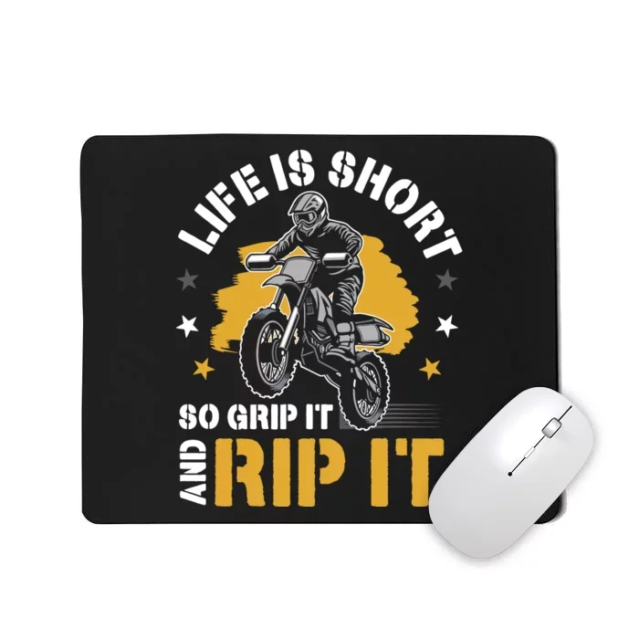 Dirtbike Motocross Forget Everything And Ride Mx Mousepad