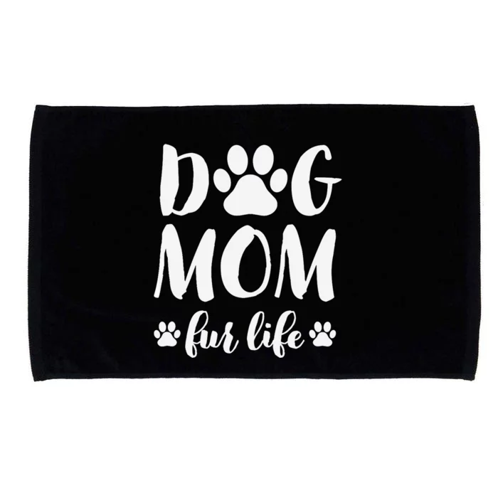 Dog Mom Fur Life Mothers Day Gift for Wo Wife Dogs Microfiber Hand Towel