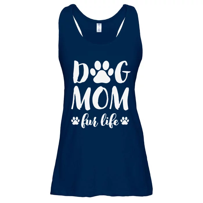 Dog Mom Fur Life Mothers Day Gift for Wo Wife Dogs Ladies Essential Flowy Tank