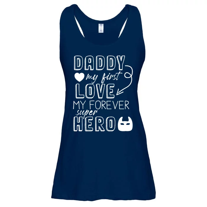 Daddy My First Love My Forever Superhero Cute Ladies Essential Flowy Tank