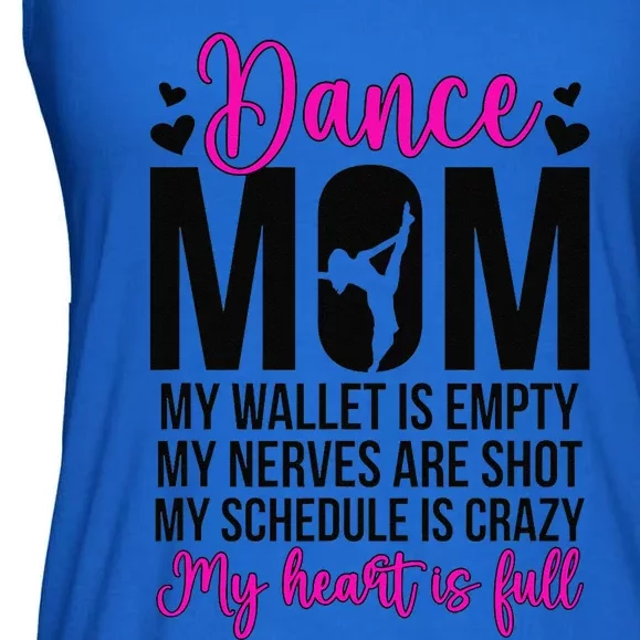 Dance Mom Funny Dancing Mom Of A Dancer Mama Dance Mother Ladies Essential Flowy Tank