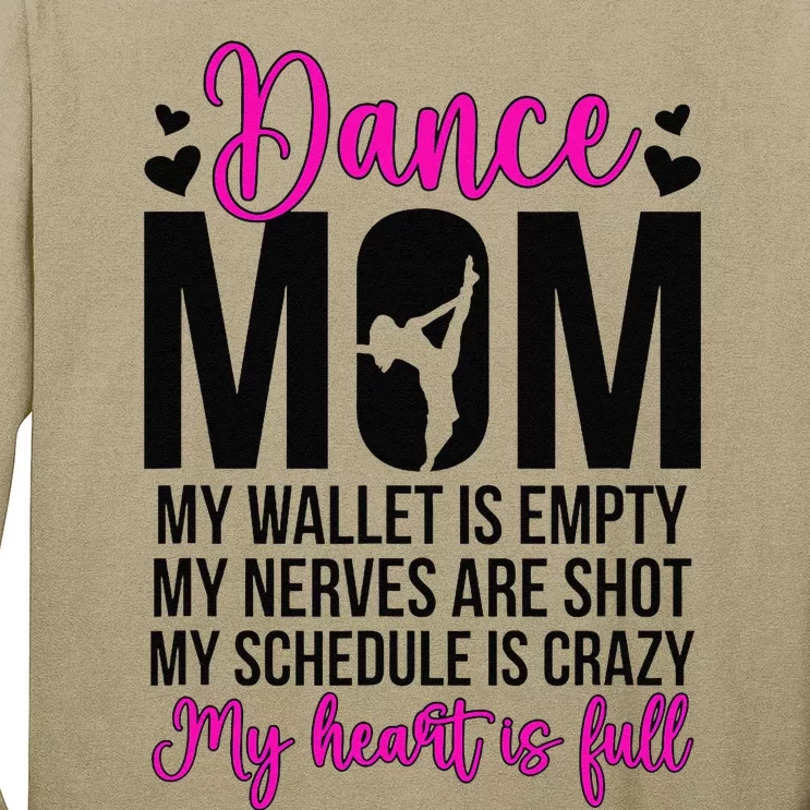 Dance Mom Funny Dancing Mom Of A Dancer Mama Dance Mother Long Sleeve Shirt