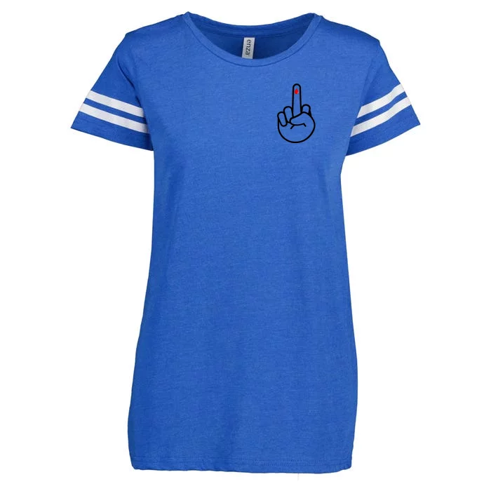 Diabetes Middle Finger Enza Ladies Jersey Football T-Shirt