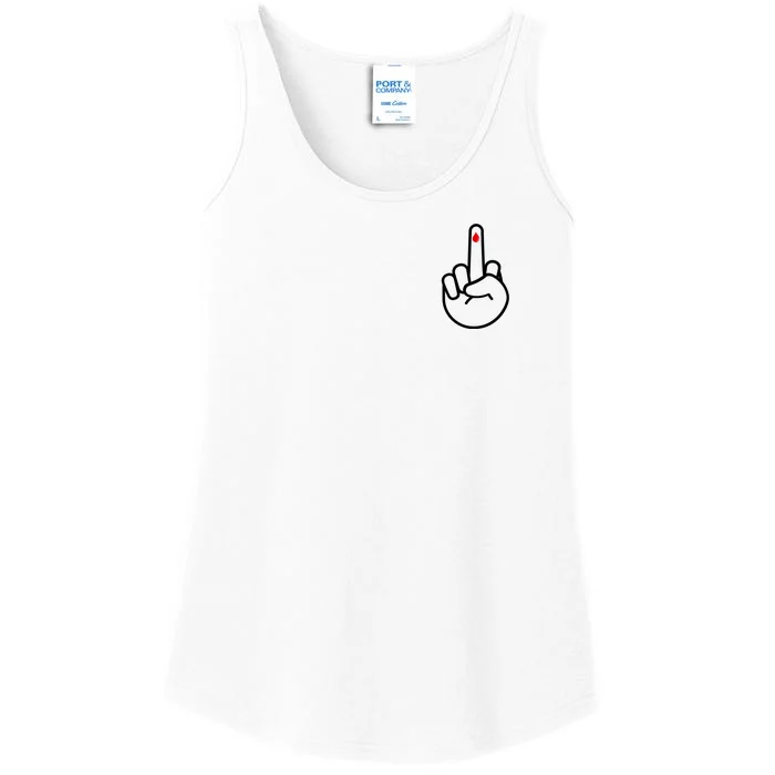 Diabetes Middle Finger Ladies Essential Tank