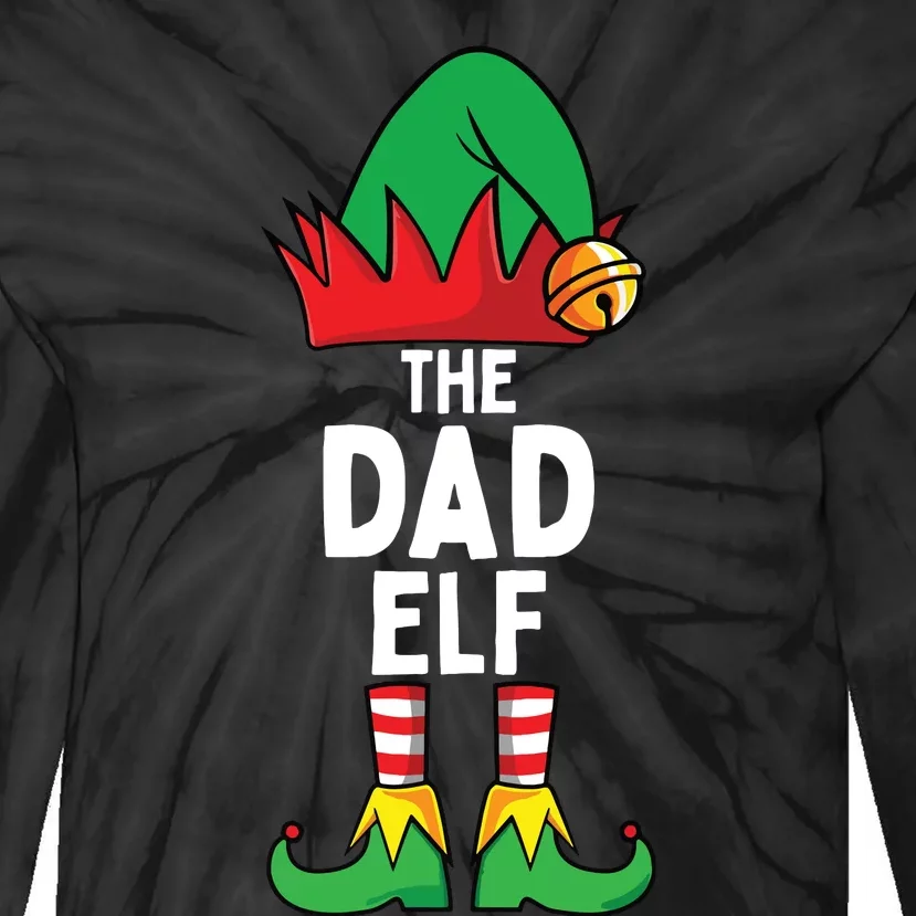 Dad Matching Family Christmas Tie-Dye Long Sleeve Shirt