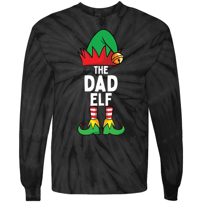 Dad Matching Family Christmas Tie-Dye Long Sleeve Shirt