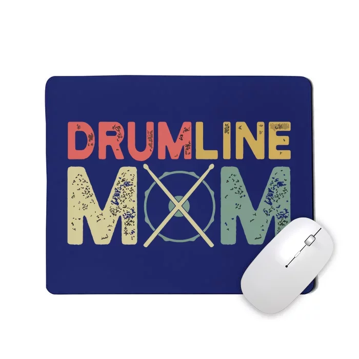 Drumline Mom Funny Retro Marching Band Mom For Mother Mousepad