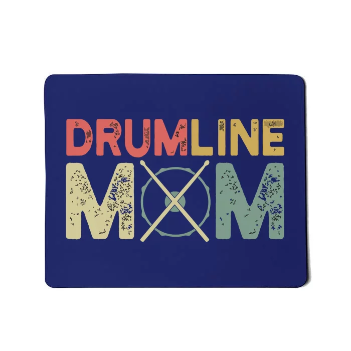 Drumline Mom Funny Retro Marching Band Mom For Mother Mousepad