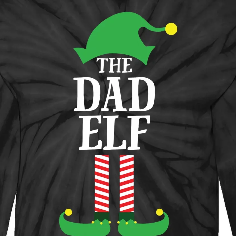 Dad Matching Family Group Christmas Tie-Dye Long Sleeve Shirt