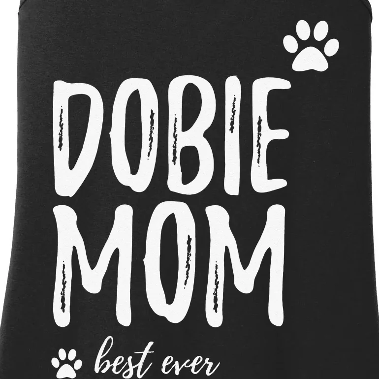 Dobie Mom Funny Gift for Doberman Dog Mom Ladies Essential Tank