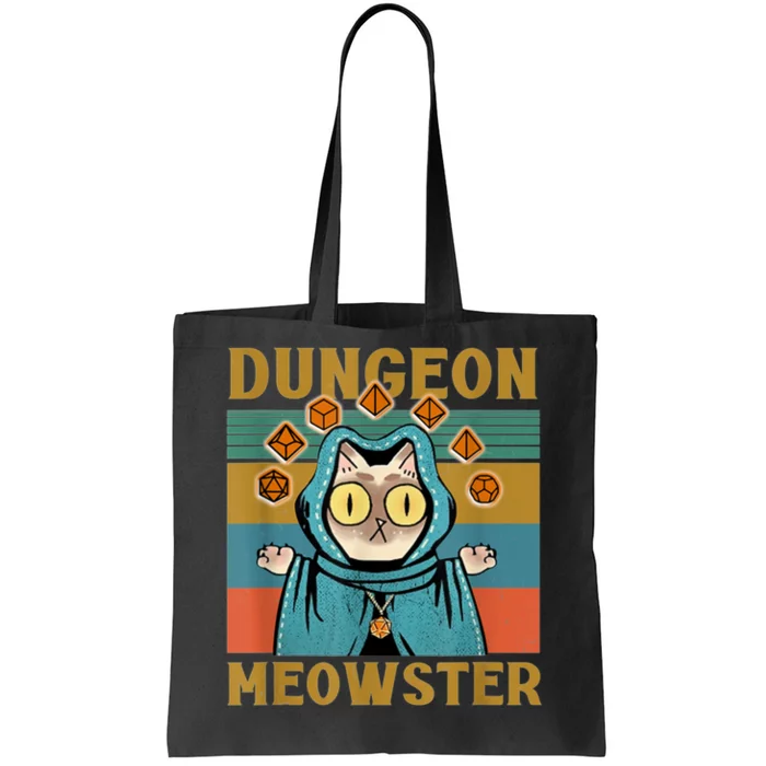 Dungeon Meowster Funny Cat Lover Tote Bag