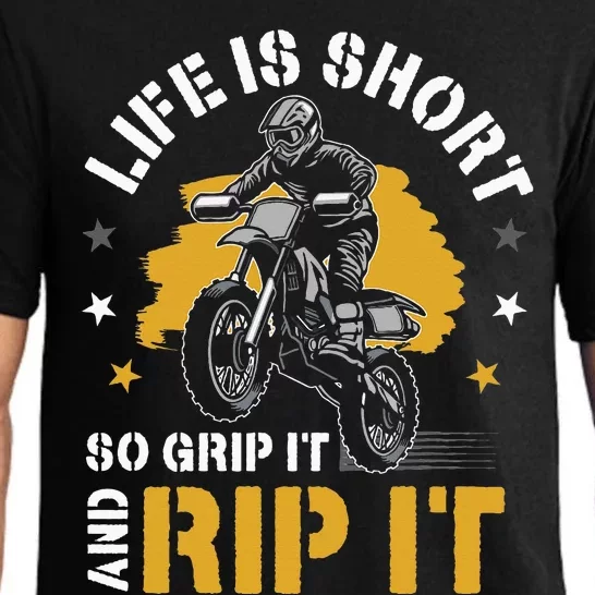 Dirtbike Motocross Forget Everything And Ride Mx Pajama Set