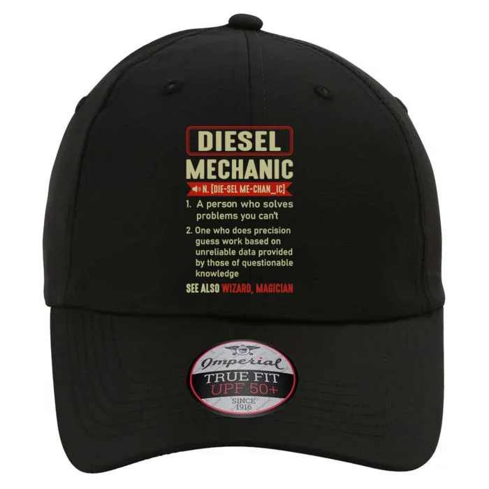 Diesel Mechanic Funny Sayings Car Diesel For Dad Auto Garage The Original Performance Cap