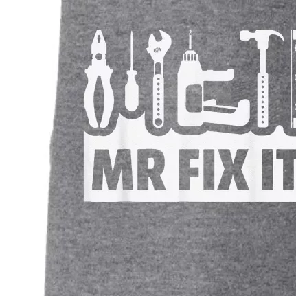 Dad Mr Fix It Funny Fathers Day For Father Of A Son Daddy Doggie 3-End Fleece Hoodie