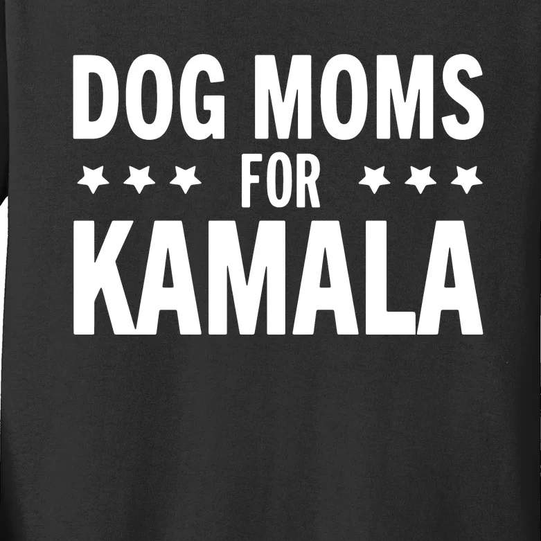 Dog Moms For Kamala Childless Dog Ladies Kids Long Sleeve Shirt