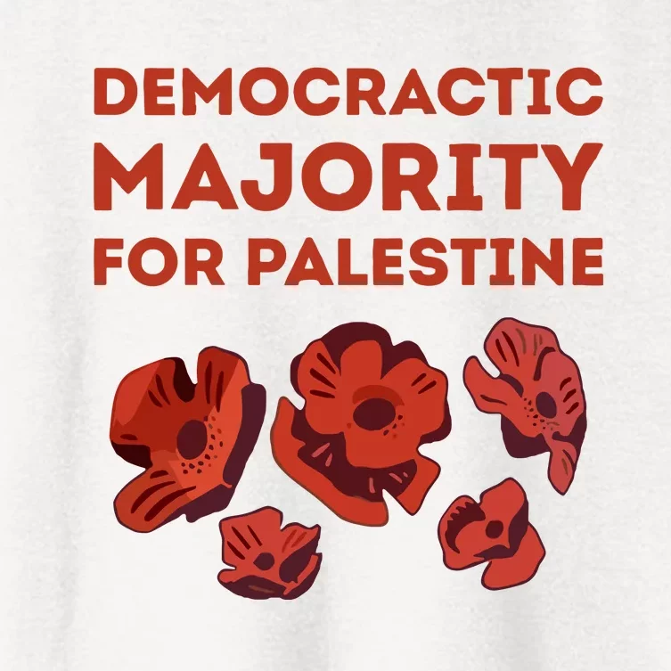 Democratic Majority For Palestine Women's Crop Top Tee