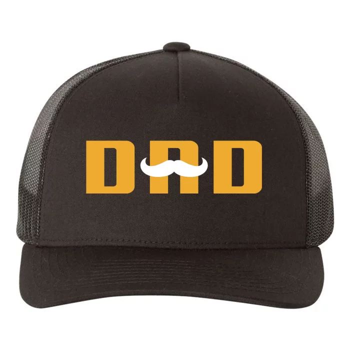 Dad Mustache Fathers Day Yupoong Adult 5-Panel Trucker Hat