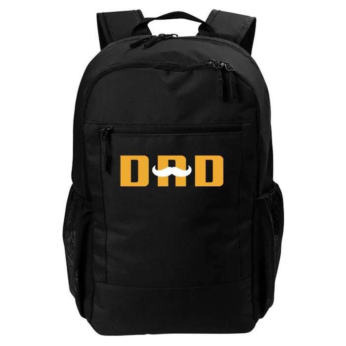 Dad Mustache Fathers Day Daily Commute Backpack