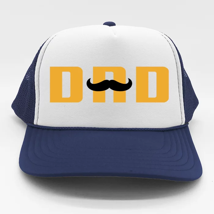 Dad Mustache Fathers Day Trucker Hat