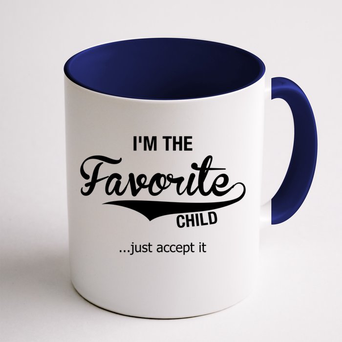 Dads Moms Favorite Funny Sibling Funny Gift Brother Sister Cool Gift Front & Back Coffee Mug