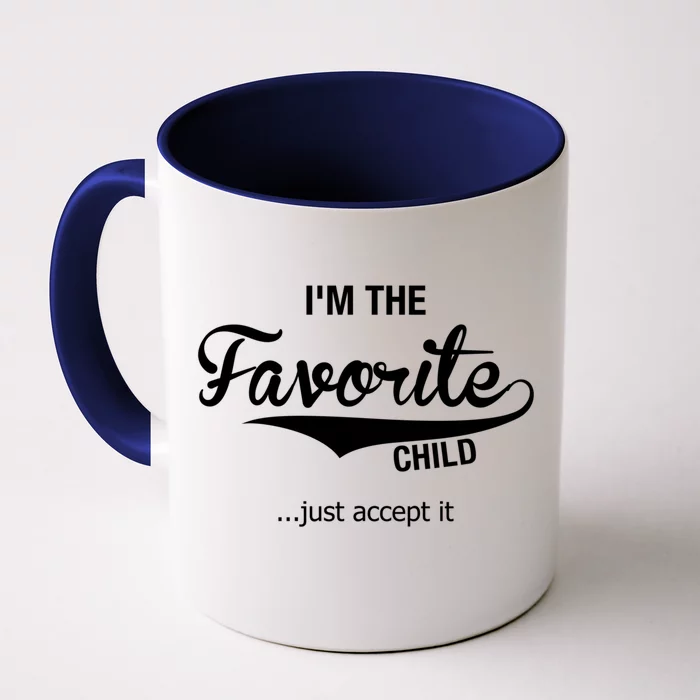 Dads Moms Favorite Funny Sibling Funny Gift Brother Sister Cool Gift Front & Back Coffee Mug